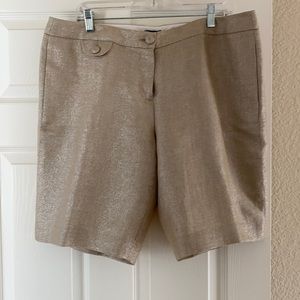 Metallic shorts size 14
